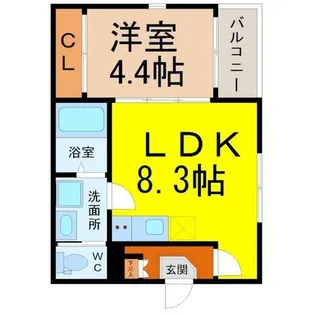 ハイムルシールH【2階】の間取り