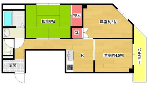 エスペランス【203号室】の間取り