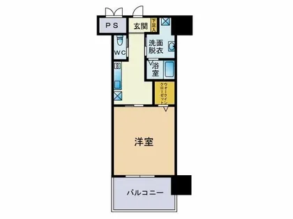 キャトルセゾン中井【9階】の間取り