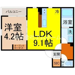 NAGOYA the GARDEN【1階】の間取り