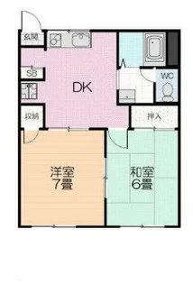 ライラック A【103号室】の間取り