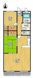 パークシティーたかしB棟【101号室】の間取り