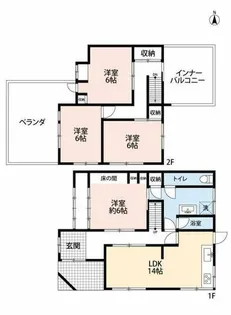 兵庫県姫路市白国3丁目【一戸建】の間取り