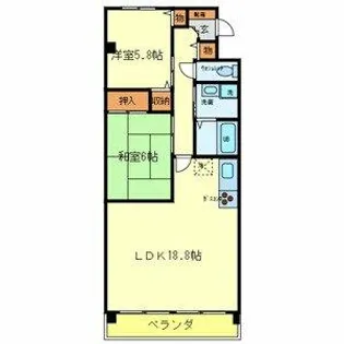 ローズプレイスヨシタ【3階】の間取り