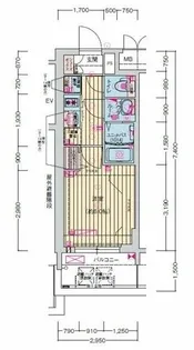 プレサンス名古屋幅下ファビュラス【5階】の間取り