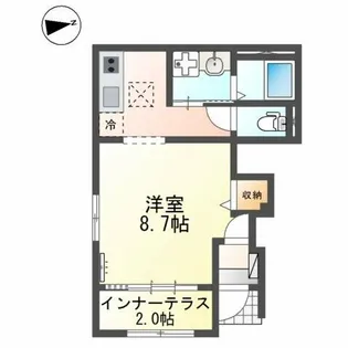 プランドール【1階】の間取り