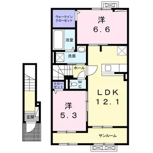 メゾン ド ノーブル【2階】の間取り