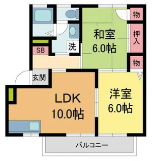 ファミール仁川V【2階】の間取り