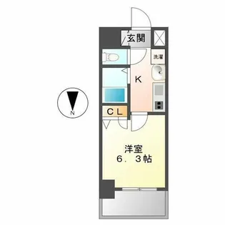 プレサンス大須観音駅前サクシード【8階】の間取り