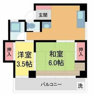 品田ビル【4階】の間取り