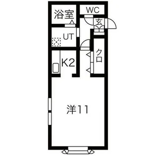 エルムⅡ【205号室】の間取り