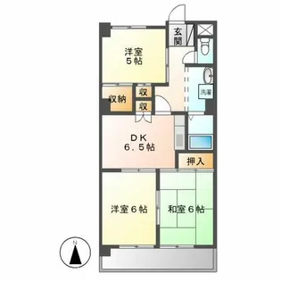 サンマンションチェリー【2階】の間取り