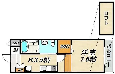ワコーレヴィアノ須磨関守【1階】の間取り