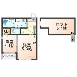 ハーモニーテラス稲荷悠苑【1階】の間取り