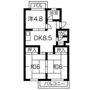 杉本ビル【403号室】の間取り