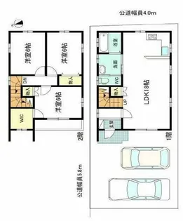 愛知県小牧市中央6丁目【一戸建】の間取り