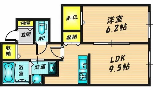 アムールコート【103号室】の間取り