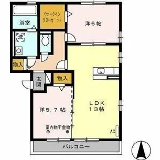 メープルハウス【2階】の間取り