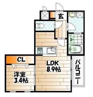 Cherim U【302号室】の間取り