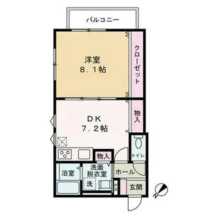 ラフィール西明石【1階】の間取り