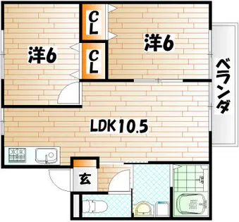パークハイム【101号室】の間取り