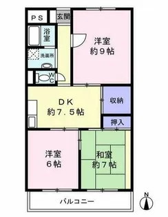 イナガキマンション【3階】の間取り