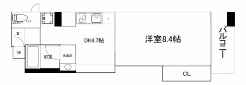 天満アパートメント【2階】の間取り