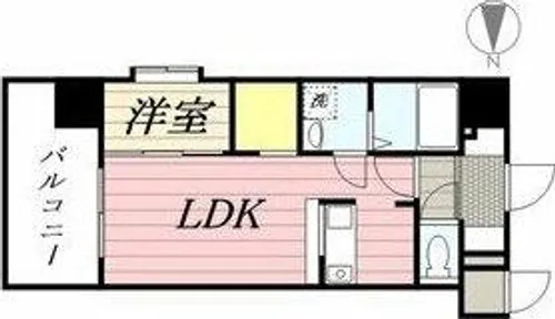 プレスタイルBAYAREA石城【5階】の間取り