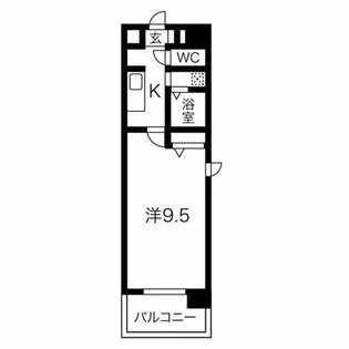ラッフルズ東山【4階】の間取り