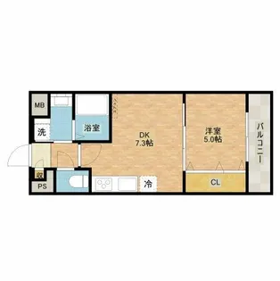 エストラーダ・ブランカ下中条【2階】の間取り