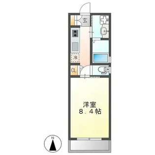 ヴィル・エステート【301号室】の間取り