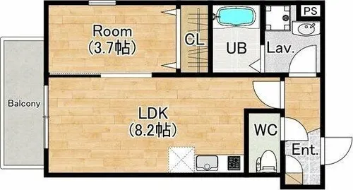 ジーメゾン岸和田ノース【3階】の間取り