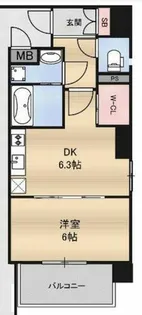 CAVANA梅田北【13階】の間取り