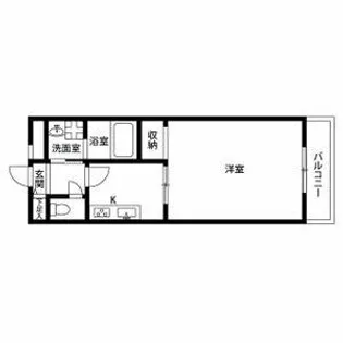 アンプルール クラージュ SHIMADA【205号室】の間取り