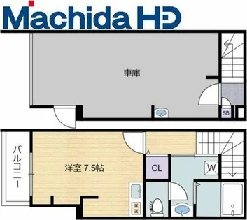 大阪府堺市東区日置荘西町7丁【一戸建】の間取り