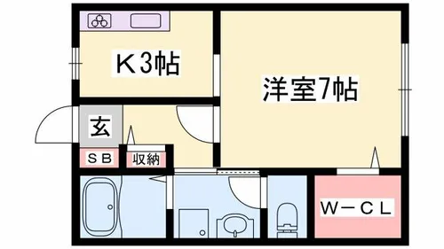 神和町壱番館【103号室】の間取り