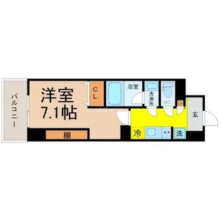 ドゥナーレ辻町【3階】の間取り