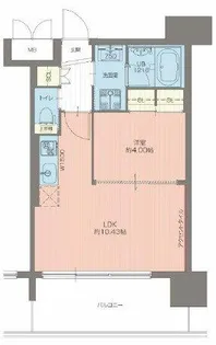 プレジオ都島北通【6階】の間取り