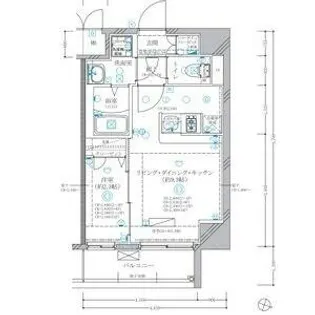 ディアレイシャス東別院Ⅳ【1307号室】の間取り