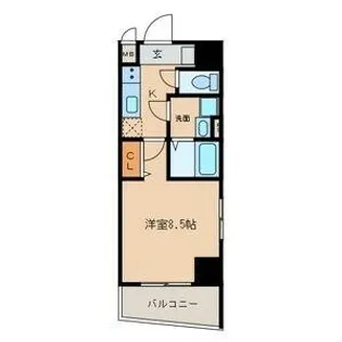 ゲートウェイ尾頭橋【404号室】の間取り