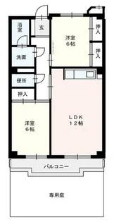 山王パークサイドビル【104号室】の間取り