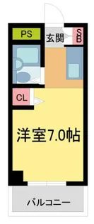 フラット鳴尾【2階】の間取り