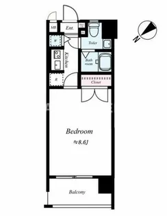 ピュアドームエクセレント高宮【5階】の間取り