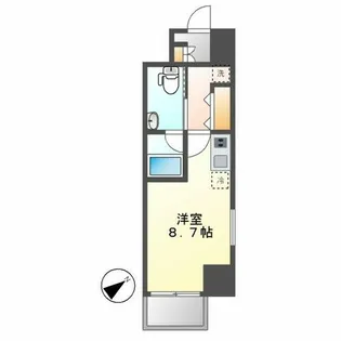 マリオン城西【207号室】の間取り