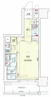 プレサンス立売堀パークシティ【9階】の間取り