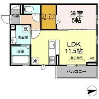 メゾン長栄【301号室】の間取り