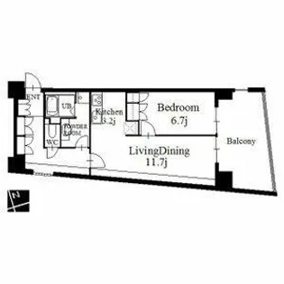 セイント橘【5階】の間取り