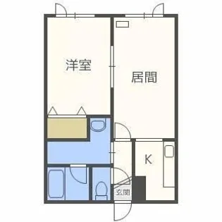 百合が原レモンハイツ【102号室】の間取り