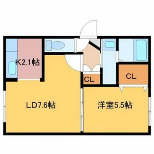 グランパーク麻生【401号室】の間取り