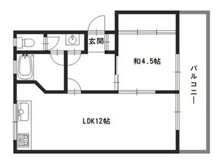 北山マンション【2F号室】の間取り